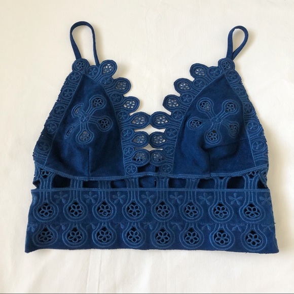 Honey Punch Other - Honey Punch Blue Bralette Size Medium